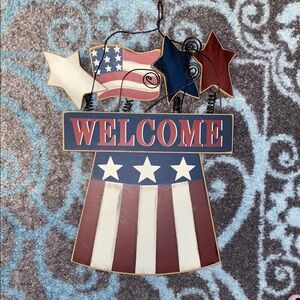 American Welcome Sign